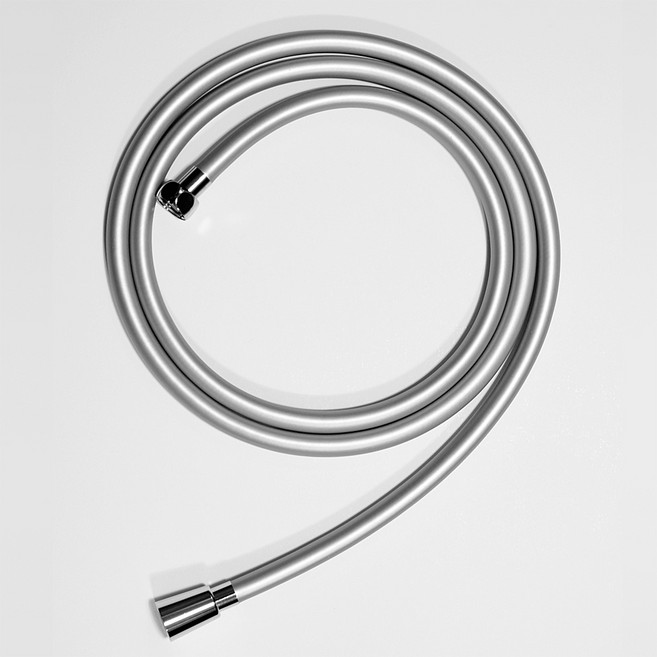 소퓨어 프리미엄 PVC 샤워호스 1.5m/2m 꼬임방지 국내산 황동 부드러운 튜브형 샤워기호스, PVC호스(실버) 2m, 1개, 실버