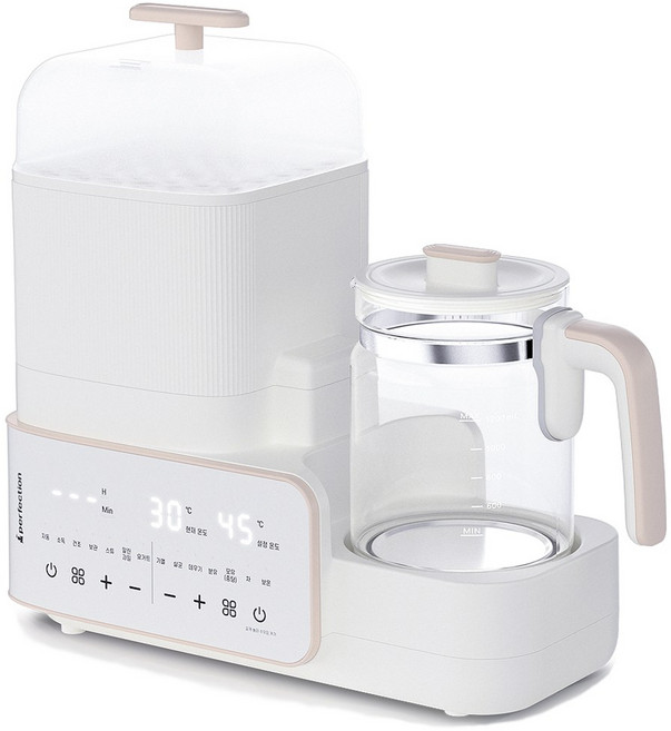 퍼펙션 일체형 스팀 젖병소독기 분유포트, KW205 / 아이보리