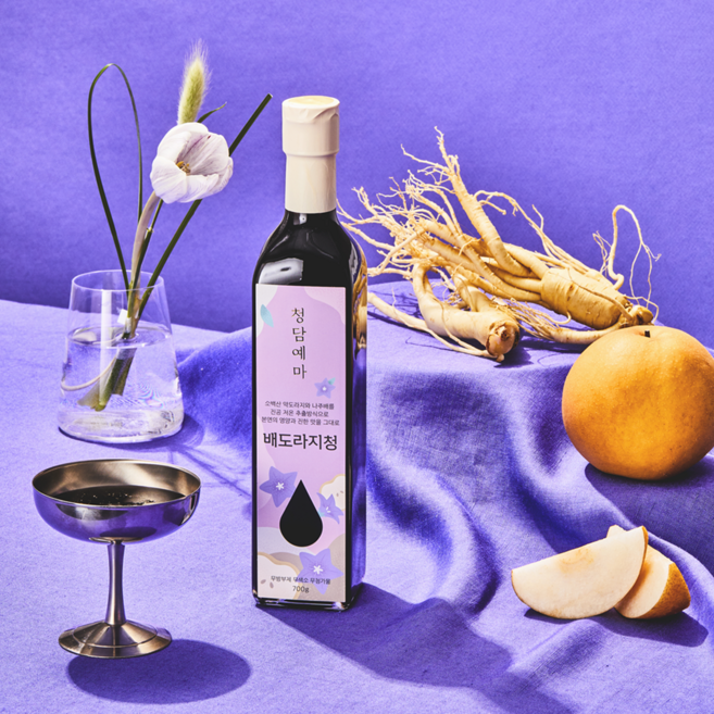 청담예마 도라지청 약도라지청 상견례선물 국산 [실속형 에어캡포장], 700g, 1세트, 700ml, 1개입