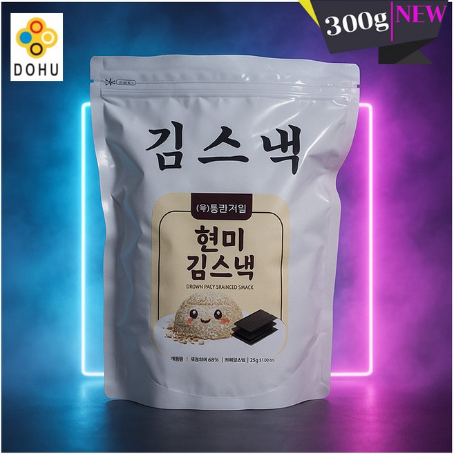 [동현기업]김스낵 저칼로리 건강한 간식 현미 300g(대용량), 300g, 4개