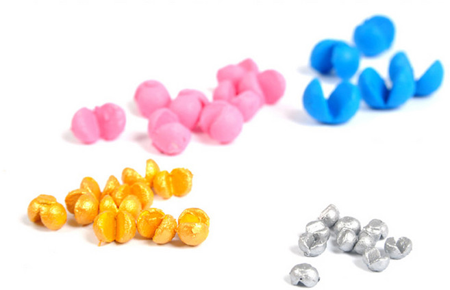 카쿠쯔리 목줄 손상 및 밀림방지 호수별 컬러 적용 논슬립 고무 코팅 봉돌 좁쌀봉돌, 1개