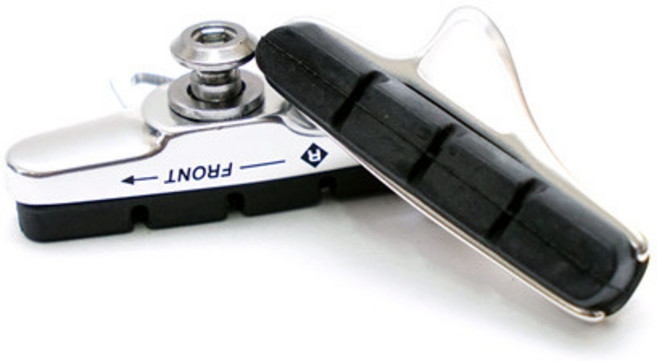 (바이크7) 캘리퍼 브레이크 고급패드 5.3cm 실버, 1개