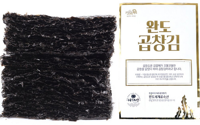 25 햇 완도 곱창김 100장(골드라벨), 25년 햇 완도 곱창김 100장 골드라벨, 1개
