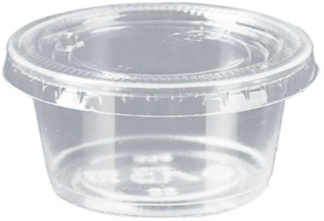 PET 깨지지않는 투명 다용도 소스용기 소 7 x 3 cm, 1개입, 100개