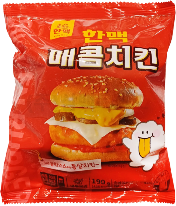 한맥 매콤치킨버거 190g, 1개