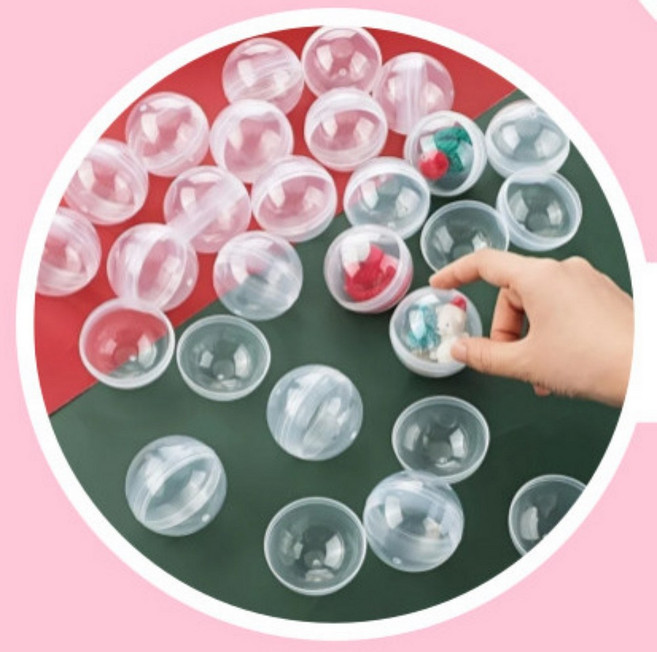 투명 아크릴 뽑기 에그 캡슐 플라스틱볼 32mm, 10개