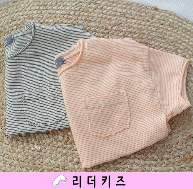 리더키즈 (여름) 데끼 포켓 단가라 반팔 티셔츠 JR 아동 키즈