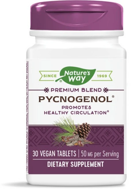 네이쳐스웨이 피크노제놀 소나무 껍질 추출물 50mg 타블렛, 30정, 1개 - 쿠팡