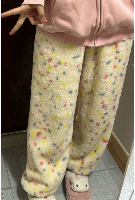 [이건사야함 ] 담요 수면팬츠 M/L 부드럽고 두꺼운 극세사 기모 홈웨어