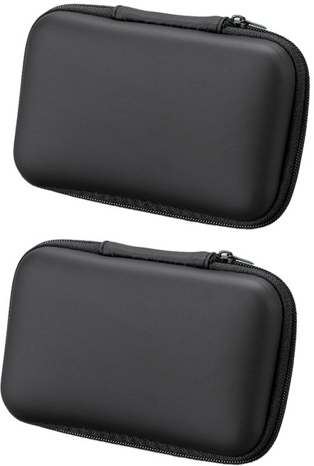 미니 소형 케이블 케이스 여행 디지털 하드 파우치 충전기, 2개, 직사각형