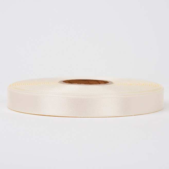 리본끈 공단리본 주자리본 크리스마스리본 15mm, 4.아아보리색