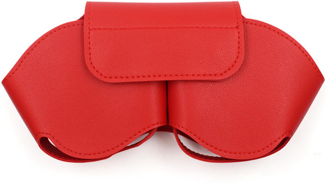 에어팟 맥스 레더 보관 케이스 파우치 가방 패브릭 보호 커버, 레드, 1개