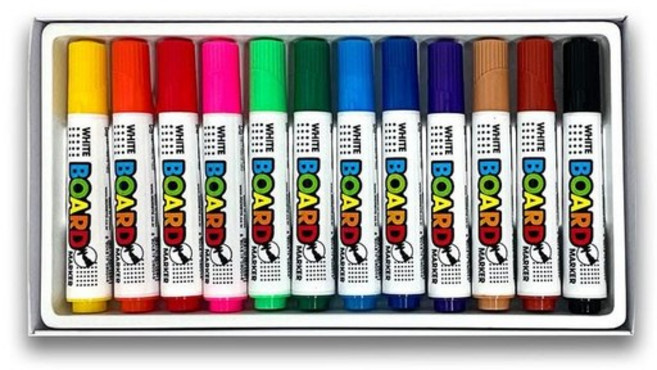 혼합 12색 보드펜 미으 화이트보드 마카 마커 (50980697), WC923F0_ONE_COLOR／FREE