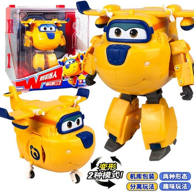 超級飛俠 酷威 變形機器人 玩偶組, 大號升級版多+機庫展示盒770220, 1個