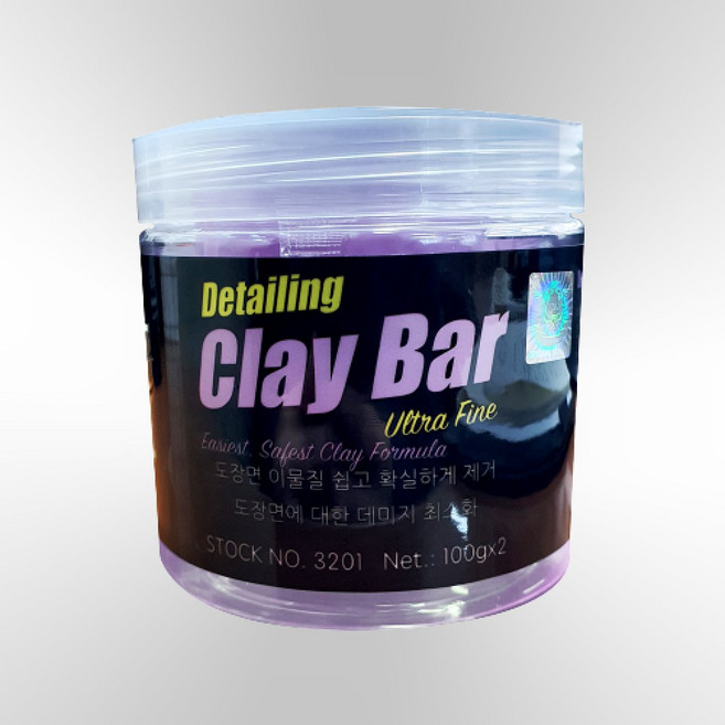 이엑스큐 울트라 파인 클레이 바 EXQ Clay Bar SN3201(200g) 도장면 이물질 제거 페인트칠 날림 나무수액 타르 낙진 벌레사체 철분 제거용, 1개, 200g