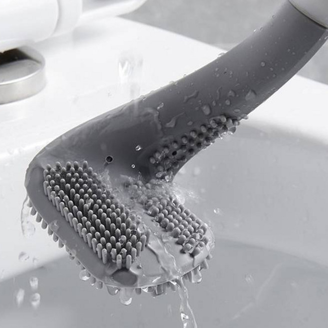 센스라벨 실리콘 커브 변기솔, 3개, 모던화이트