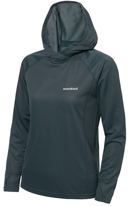 日本 mont-bell 1114698 女 COOL Hoodie 抗UV連帽外套 長袖排汗衣 涼感排汗衣