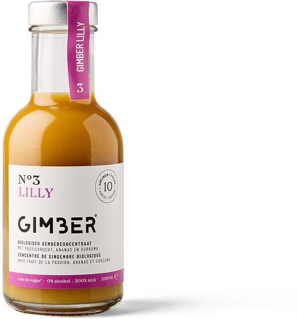 짐버 벨기에 유기농 생강농축액 진저샷 릴리, 1개, 200ml
