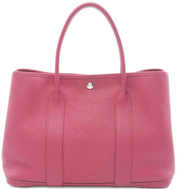 에르메스 중고 2012 PM 가든 레더 토트 백