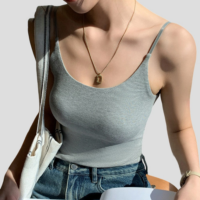 한타오 헴라인 일체형 컵이 내장된 브라