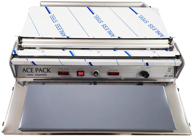 에이스팩 전기형 랩포장기 AP-450 / 업소용 랩핑기/ 랩절단기 / 배달 음식포장, 혼합색상