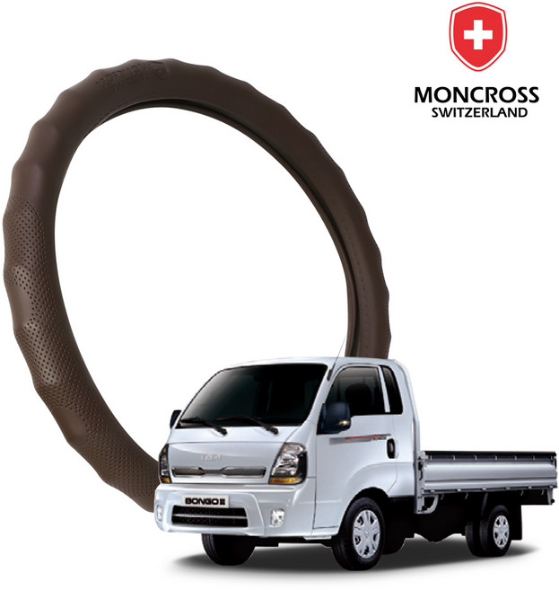 딜온 몽크로스 숨쉬는 메가그립 타공 프리미엄 핸들커버, 봉고3 브라운