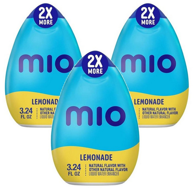 mio 미오 레모네이드 액상 워터 인헨서 96ml, 3개