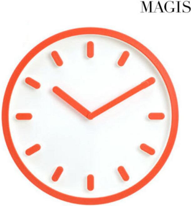 재고보유 [공식딜러사] MAGIS 마지스 템포 벽시계 오렌지 Tempo clock Orange
