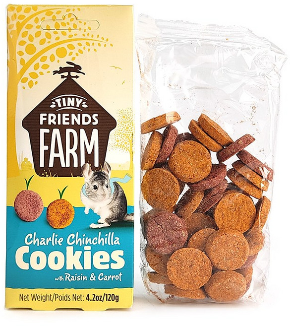 제이펫 슈프림펫 찰리 친칠라쿠키 - 건포도&당근, 120g, 1개