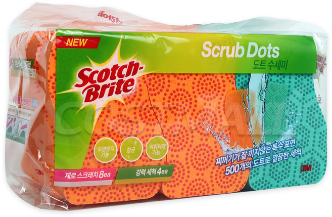 코스트코 스카치브라이트 다용도 도트 수세미, 12개, 12개
