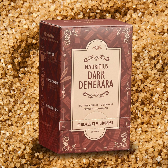 모리셔스 비정제원당 디저트 토핑슈가 비정제설탕 홈베이킹 재료 추천, 150g, 1개