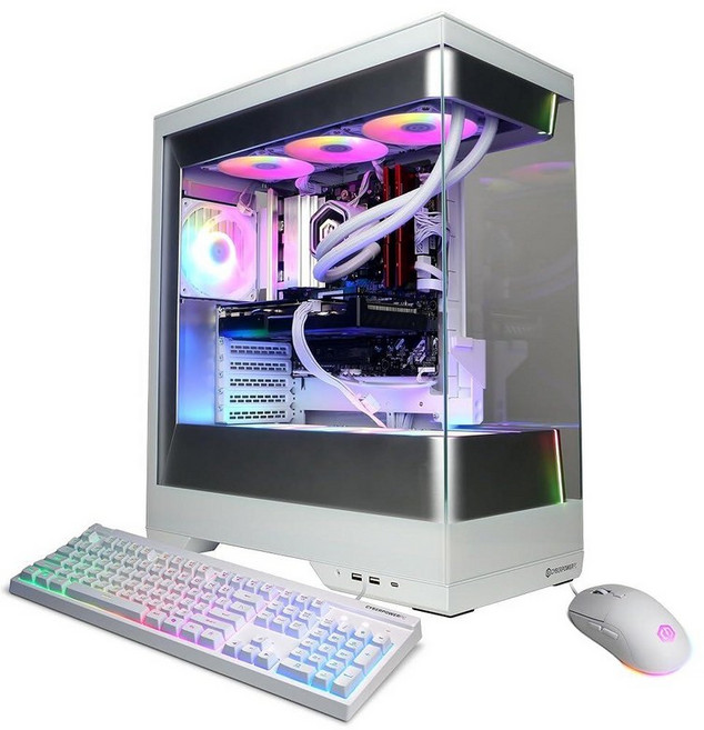 CyberPowerPC Gamer 슈프림 게이밍 PC AMD 라이젠 7 9850X3D 4.7GHz 라데온 RX 9060 XT 16GB 32GB DDR5 1TB PCIe 4, SLC10100A3
