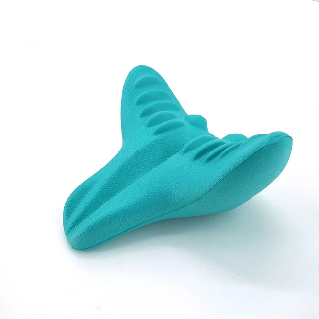 목어깨 스트레처 진정 이완 자궁 경부 견인 지압 교정 척추 정형 베개 마사지 최고의 통증 완화 뷰티 헬스, [01] Blue