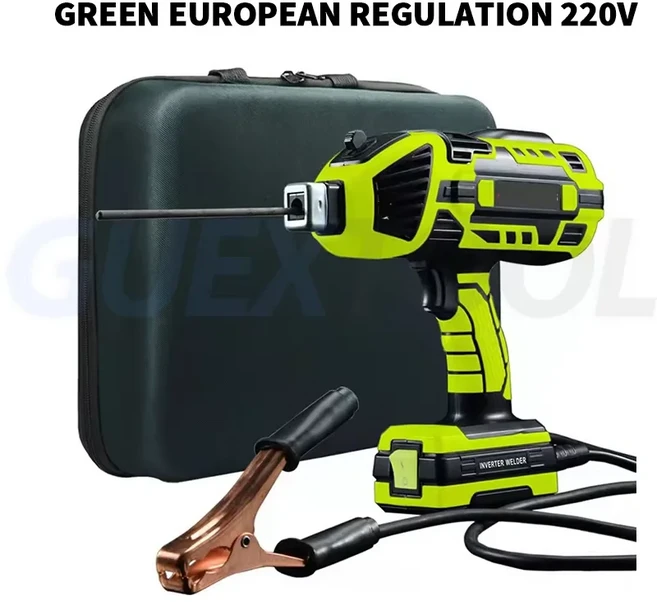휴대용 전기 용접기 반자동 아크 인버터 용접 장비 도구 220V 4.6 kW 20-120A, 03 green EU 220V, 1개