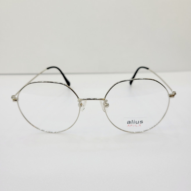 동그리안경 alius 0352 52 실버 메탈 안경테