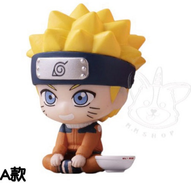 BANDAI 火影忍者 一樂拉麵 轉蛋 扭蛋 等待中的鳴人 佐助, A款/鳴人款1J032, 1個