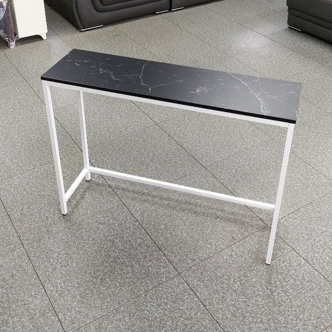 좁고 긴 테이블 슬림 사이드 콘솔 대리석 현관 창가 복도 거실 화장대 8colors, 800 콘솔 화이트 블랙마블