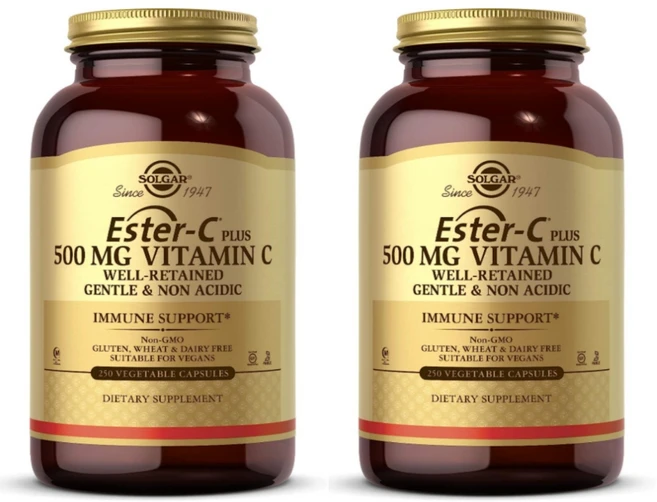 Solgar Ester-C Plus 500mg Vitamin C 솔가 이스터 C 플러스 500mg 비타민 C 250베지터블 캡슐 2팩, 솔가 에스터-C Plus VitaminC 500mg 2, 2개, 250정 - 쿠팡