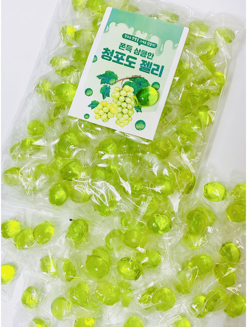 알엔컴퍼니 까먹는 청포도 젤리 과일젤리, 1개, 1kg