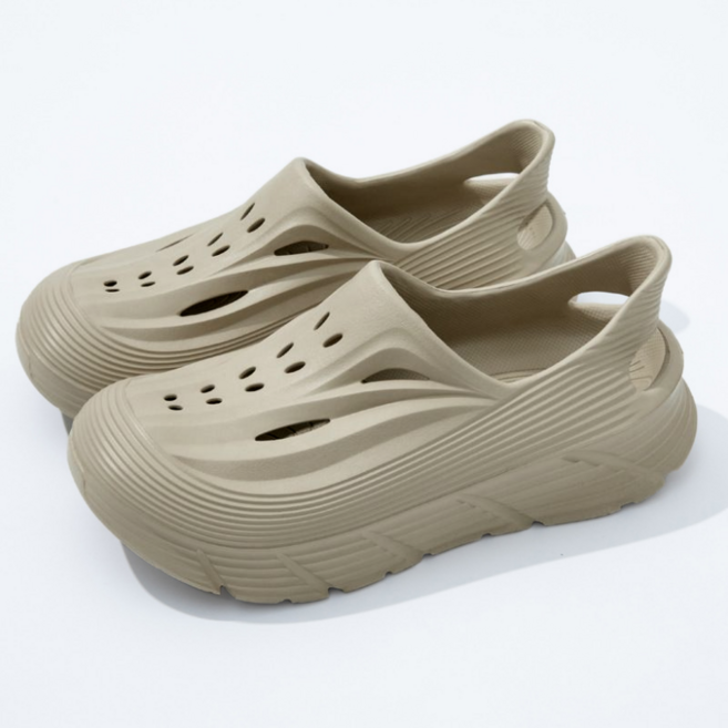 IAWI 남녀공용 경량 쿠션 리커버리 슬리퍼 무중력 클로그 슬립온