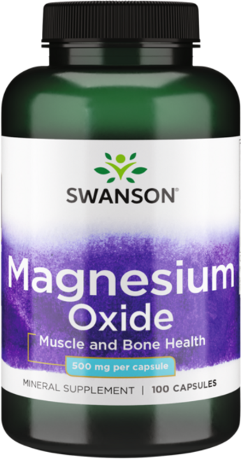 스완슨 마그네슘 옥사이드 500mg 캡슐, 100정, 1개
