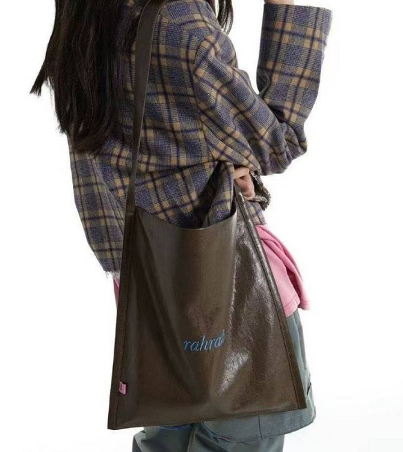 스카이샤인 여성 데일리 가죽 에코백 심플 대용량 숄더 쇼퍼백