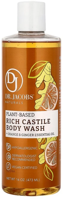 아이허브 식물성 리치 캐슬 바디 워시 오렌지 & 생강 에센셜 오일 473ml(16oz), DJN00540, 1개, 473ml - 쿠팡