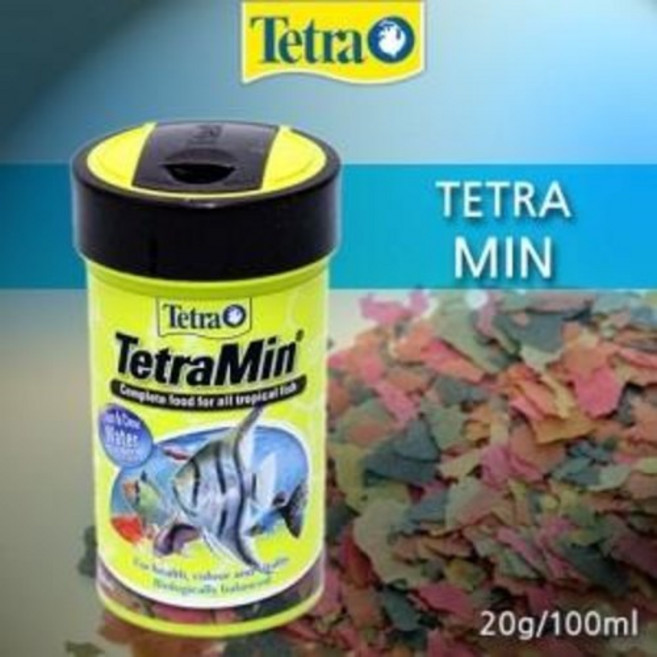 테트라민 100ml / 플레이크 수족관 열대어 관상어 물고기 사료 먹이 밥 구피 네온 플래티 부상성, 20g, 1개