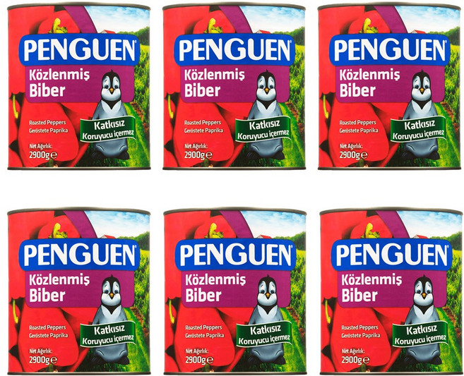 펭귄 코즈렌미스 로스티드(구운) 파프리카 번들 할인팩, 6개, 2.9kg