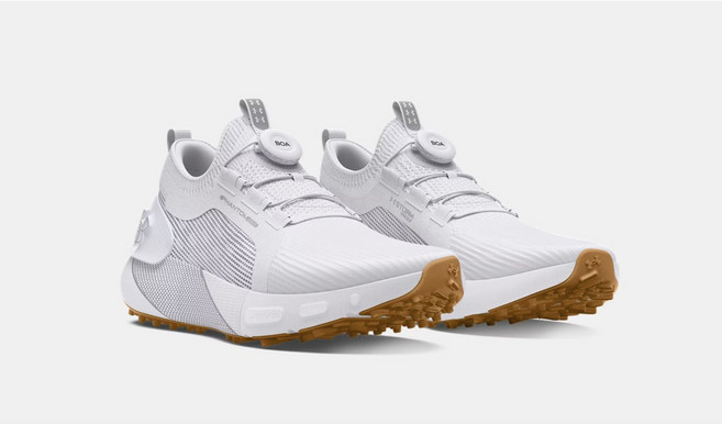 [언더아머_스포츠] 기능성 보아 골프화 스파이크리스 White 남성 팬텀 BOA 와이드 GOLF 슈즈 HOVR 쿠셔닝 TM3027380 방수 내수 시원함 유지 수평 접지력