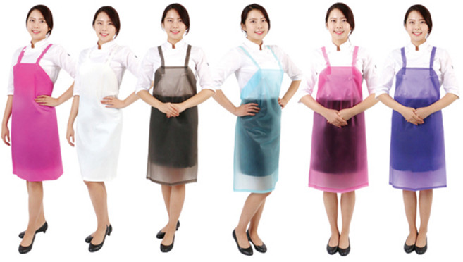 우레탄 방수 앞치마 - 중(66) 업소 주방 식당, 퍼플 중(66), 1개