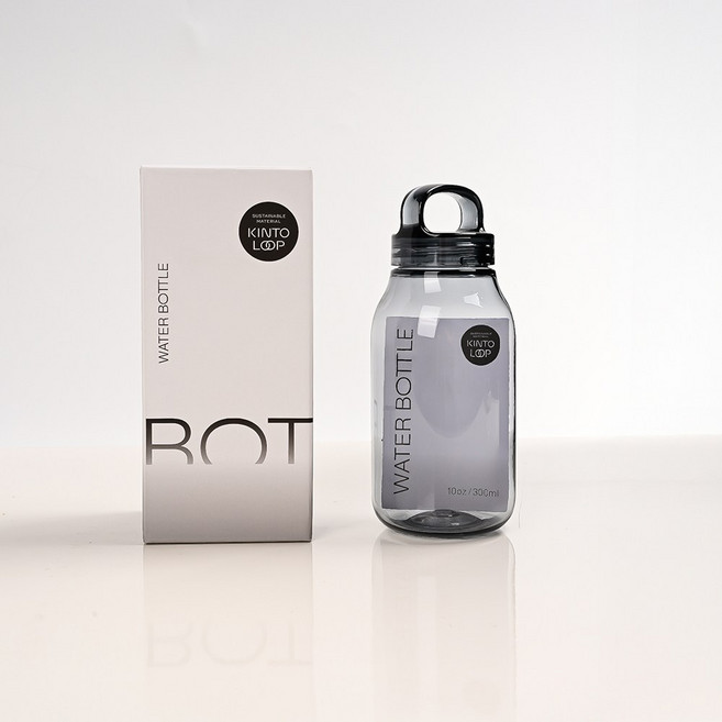 킨토 워터보틀 300ml 스모크 리유저블 정품박스포함 트라이탄 BPA, 1개