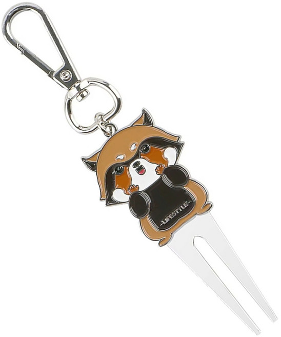 골프 퍼팅 그린 포크 골프 디봇 툴 볼 마커 페어웨이 수리 포크, 1개