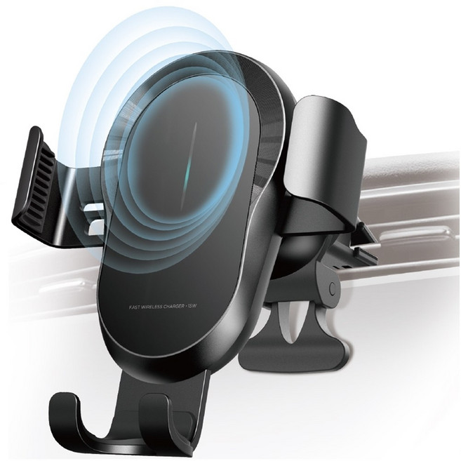 코시 차량용 송풍구 휴대폰 무선충전 거치대 CGR4063WLAT, CGR2162WLAT, 블랙
